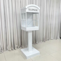 Cabine téléphonique de mariage pour laisser un message vidéo, téléphone de mariage, support de livre d'or audio pour la décoration