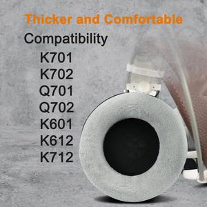 Almohadillas de repuesto para auriculares <span class=keywords><strong>AKG</strong></span> K701 K702 Q701 Q702 K601 K612 K712, espuma de terciopelo más suave de alta densidad - Product Image 6