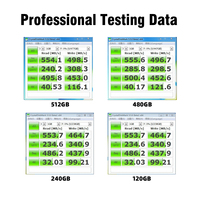 Hard Disk SSD Target, Hard Disk SSD Target SATA III 120GB ke 512GB, kompatibel dengan laptop dan Desktop 1 2 4TB