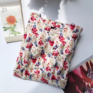 Vestido Midi Romántico Francés con Estampado Floral y Mangas Abullonadas para Mujer, Vestido Dulce para Vacaciones - Product Image 4