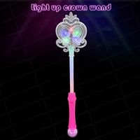 Tongkat Sihir LED Kupu-kupu Logo Kustom MOQ Rendah, Mainan Lampu Peri Multiwarna untuk Anak Perempuan