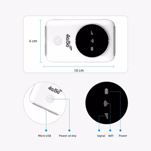 Venta al por mayor: Nuevo estilo popular de Módem WiFi LTE R603 de alta velocidad con tarjeta SIM, router WiFi 2.4G, batería de 3200mAh, portátil, OEM, para compartir móvil. - Product Image 2