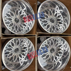 ล้ออัลลอยด์ขนาด 26 นิ้ว ล้ออะลูมิเนียมฟอร์จ 26x14 ฝาครอบดุมล้อแบบลอยตัว - Product Image 6