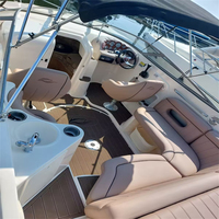 Plateforme de bain et tapis de cockpit pour bateau Rinker 232 Bowrider 2004, en mousse EVA imitation teck, style SeaDek MarineMat, auto-adhésif