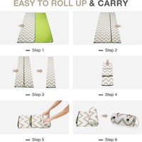Tapis de pique-nique et de plage doux, imperméables et lavables, avec bandoulière, pour extérieur, camping, randonnée et détente en parc