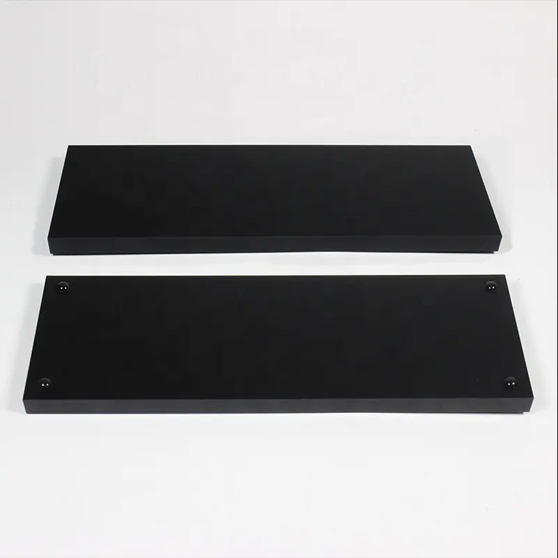 Black luxury amentity acrylic trays with Radisson blu or collection for hotel room appliance