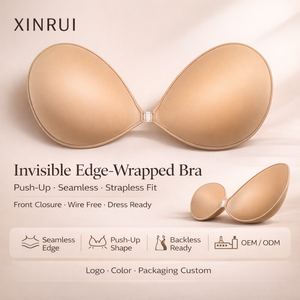 <span class=keywords><strong>Sujetador</strong></span> Invisible de realce con borde envuelto, <span class=keywords><strong>sujetador</strong></span> Sexy sin costuras, sin tirantes, sin <span class=keywords><strong>espalda</strong></span>, sin aros, cierre frontal, <span class=keywords><strong>sujetador</strong></span> de lencería <span class=keywords><strong>para</strong></span> vestidos - Product Image 1