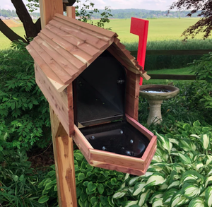 Commercio all'ingrosso della fabbrica di legno di metallo Bill titolari di posta organizzatori cedro Chalet registro di cedro cabina di posta con inserto in metallo - Product Image 3