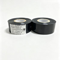 Ruban de marquage à chaud noir compatible OEM pour le codage de la date de péremption des emballages alimentaires et pharmaceutiques