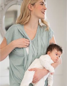 Pijamas Cortos de Maternidad <span class=keywords><strong>y</strong></span> <span class=keywords><strong>Lactancia</strong></span> Suaves en Oferta, Conjunto de Pijamas de <span class=keywords><strong>Lactancia</strong></span> 100% Algodón, Pijamas de <span class=keywords><strong>Embarazo</strong></span> <span class=keywords><strong>y</strong></span> <span class=keywords><strong>Lactancia</strong></span> para Mujer - Product Image 3