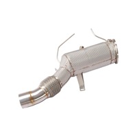 Downpipe Knalpot Stainless Steel High Flow Tebal 1.5mm dengan Catalytic Converter untuk M340 Generasi ke-3 B58 3.0T OPF