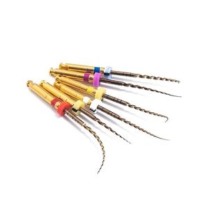 Sản phẩm mới tập tin niti quay nha khoa tập tin động cơ hoạt động nhiệt vàng 6 cái/mỗi hộp 3 năm tập tin quay dụng cụ nội nha - Product Image 3