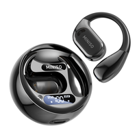 Miniso MS169 casque de sport sans fil BT5.4 caisson de basses monté sur l'oreille avec son HiFi extensible AI traduction écouteurs casque