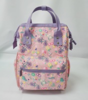 Sac à dos multi-usage en polyester 600D avec fermeture éclair, imperméable, impression intégrale, sacs de dessin animé mignons pour filles
