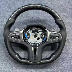 Volante de Fibra de Carbono Real para <span class=keywords><strong>BMW</strong></span> <span class=keywords><strong>E90</strong></span> E92 E93 320i 325i 330i 335i <span class=keywords><strong>330d</strong></span> 2006-2012, Volante Deportivo de Alta Calidad, Estilo Personalizado - Product Image 5