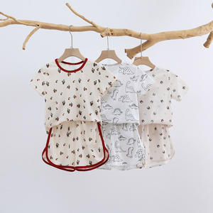 Ropa <span class=keywords><strong>de</strong></span> Casa <span class=keywords><strong>de</strong></span> seda helada <span class=keywords><strong>de</strong></span> verano <span class=keywords><strong>para</strong></span> hombres y niños, pantalones cortos separados <span class=keywords><strong>de</strong></span> manga corta, conjunto <span class=keywords><strong>de</strong></span> ropa <span class=keywords><strong>de</strong></span> aire acondicionado con estampado <span class=keywords><strong>de</strong></span> dibujos animados - Product Image 3