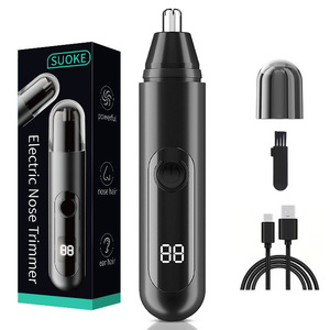 Recortador de Vello Nasal Eléctrico Portátil Mini, Recargable por USB, Silencioso, Color Negro, Venta al Por Mayor - Product Image 1