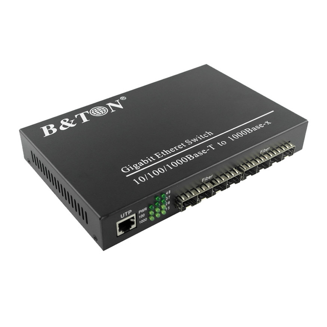 8SFP 1RJ45 Gigabit Fiber Switch Unmanaged 8 SFP Slot +1*RJ45 Port Gigabit Ethernet Switch for Fiber Network