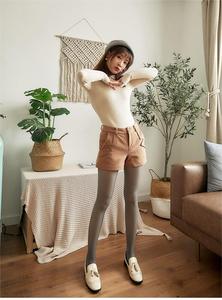 Collants thermiques transparents pour femmes, 3 épaisseurs, aspect <span class=keywords><strong>transparent</strong></span>, doublure en polaire, haute élasticité, collants chauds pour l'extérieur - Product Image 5