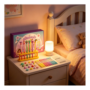 Kit de stylos à sable fluide arc-en-ciel avec décorations animales, paillettes, perles, entonnoir et tamis – Jouet éducatif créatif pour enfants - Product Image 5