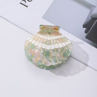 Pince à cheveux en acétate série Océan, multicolore, pour femme, 6 cm, style requin, élégante et tendance, vente en gros