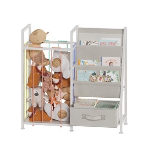 Nursery <span class=keywords><strong>Montessori</strong></span> Baby Bookcase Book Shelf in metallo <span class=keywords><strong>legno</strong></span> per bambini Baby Toy Storage Organizer per bambini Bookshelf - Product Image 3