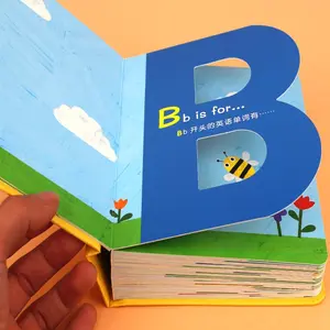 Benutzer definierter Druck Beste attraktive personal isierte Kinder Englisch Alphabet Buch Benutzer definierte Hardcover Board Bücher Drucken