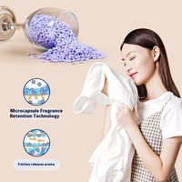 500g de perles de lessive écologiques jetables, booster de parfum pour le linge, adoucissant pour tissus, parfum amélioré