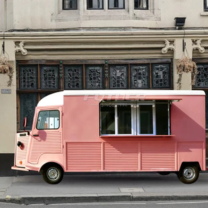 Camión de Comida Eléctrico Retro, Totalmente Equipado, Remolque de Comida Vintage en Venta, Camioneta de Comida Rápida y Helados - Product Image 1
