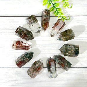 คริสตัลควอตซ์ธรรมชาติทรงแหลมขนาดเล็กสำหรับการบำบัดทางจิตวิญญาณ คริสตัลแฟนทอมสีเขียวธรรมชาติ - Product Image 4