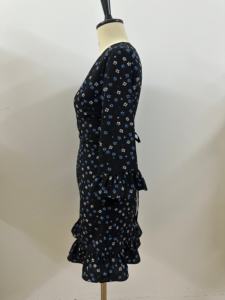 Abiti da Donna, Nuovo Design, <span class=keywords><strong>Vestito</strong></span> Mini a Tinta Unita con <span class=keywords><strong>Maniche</strong></span> <span class=keywords><strong>Lunghe</strong></span>, Abito Casual Femminile - Product Image 5