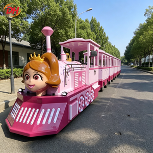 รถไฟฟ้ามาตรฐานสำหรับสวนสนุก รุ่น Four Season Pig Cartoon ดีไซน์น่ารัก ดูแลรักษาง่าย ไม่ต้องใช้ราง เหมาะสำหรับสถานที่ชมวิวบนเนินเขาและงานแสดงสินค้า - Product Image 2