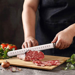 Cuchillo <span class=keywords><strong>de</strong></span> Cocina TOALLWIN Ultra Sharp, Cuchillo <span class=keywords><strong>de</strong></span> Acero Inoxidable <span class=keywords><strong>de</strong></span> 11 Pulgadas <span class=keywords><strong>para</strong></span> Rebanar Carne Asada, Frutas y Verduras - Product Image 4