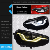 Phares LED Laser CREULI pour BMW G42 Série 2 2022-2026, Lentille Bicolore Spoon, DRL Plug & Play