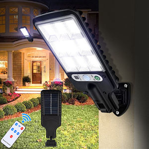 Promotion : <span class=keywords><strong>Applique</strong></span> murale solaire <span class=keywords><strong>LED</strong></span> extérieure en aluminium, longue bande, avec détecteur de mouvement, étanche, super lumineuse, éclairage de jardin intégré - Product Image 4