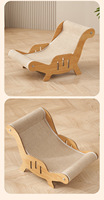 Lit pour chat et meubles de luxe modernes grattoir en bois et cadre d'escalade accessoires de vente chaude pour chats lit de nid de fenêtre