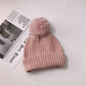<span class=keywords><strong>Gorro</strong></span> de punto con pompón de <span class=keywords><strong>invierno</strong></span>, gorros de punto para <span class=keywords><strong>mujer</strong></span>, <span class=keywords><strong>gorro</strong></span> de punto con pompón - Product Image 2
