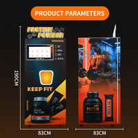 Distributeur automatique de boissons protéinées à écran tactile de 27 pouces, distributeur automatique de boissons chaudes et froides pour salle de sport, distributeur automatique de poudre protéinée