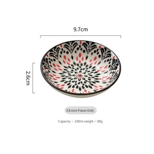 Nhật Bản Phong Cách Khách Sạn Dim <span class=keywords><strong>Sum</strong></span> Bộ Đồ Ăn Nhỏ Nước Sốt Đậu Nã Bát Bohemian Gốm Bát Nước Sốt Món Ăn Cho Nhà Hàng - Product Image 6