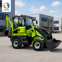 Mini-chargeuse-pelleteuse tractable LUYU 4x4 diesel, chargeuse frontale et tracteur pelleteur