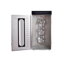 Déshydrateur alimentaire à flux d'air vertical, 24 plateaux, ventilateur arrière pour séchage sans rotation des plateaux, 2000W, acier inoxydable SUS304, faible bruit