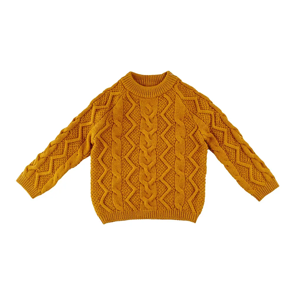 Pull tricoté pour enfants garçons et filles, vêtement à col ras du cou, nouveau Design, 2022