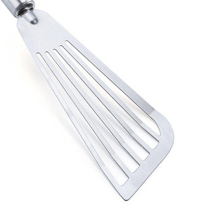 Spatule de cuisine en acier inoxydable à fentes pour retourner le poisson, la pâtisserie, les crêpes et les aliments grillés - Product Image 3