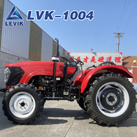 Traktor Roda Pertanian 100HP 4WD Langsung dari Pabrik, Konsumsi Bahan Bakar Rendah, Bodi Kokoh dengan Garu Cakram untuk Sawah Asia Tenggara