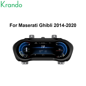 Krando 12,3 ''grupo de instrumentos de coche para <span class=keywords><strong>Maserati</strong></span> <span class=keywords><strong>Ghibli</strong></span> 2014 - 2023 Auto LCD salpicadero velocímetro Virtual Cockpit nueva actualización - Product Image 6