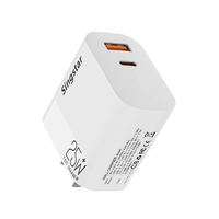 Chargeur mural universel pour téléphone portable A+C 25W, bloc de charge portable 5.1A 2.4A, adaptateur secteur pour iPhone 16 17 Pro Max