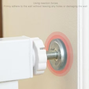 Puerta de Aislamiento Moderna <span class=keywords><strong>para</strong></span> Mascotas, Barrera Anti-entupimiento <span class=keywords><strong>para</strong></span> Gatos y <span class=keywords><strong>Perros</strong></span>, Valla Interior de Seguridad Metálica Ajustable con Cierre Push-Up - Product Image 6