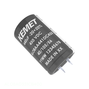Condensador de Aluminio Original ALO8AD331CB400 330 uF 105C 330UF 400VDC de Montaje a Presión - Product Image 1
