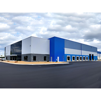 Atelier et entrepôt préfabriqués modernes en acier avec structure en acier pour usage commercial et hospitalier