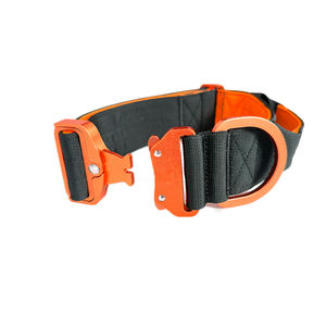 नया डिजाइन समायोज्य आराम नायलॉन नियोप्रोन पंड नारंगी एल्यूमीनियम बकल सामरिक कुत्ते कॉलर और पट्टा सेट - Product Image 2